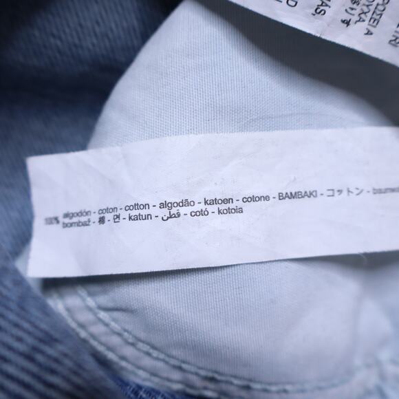 ZARA High Rise Distressed Straight Leg Jean Blue Medium Wash Denim Women's 2 - Picture 10 of 11